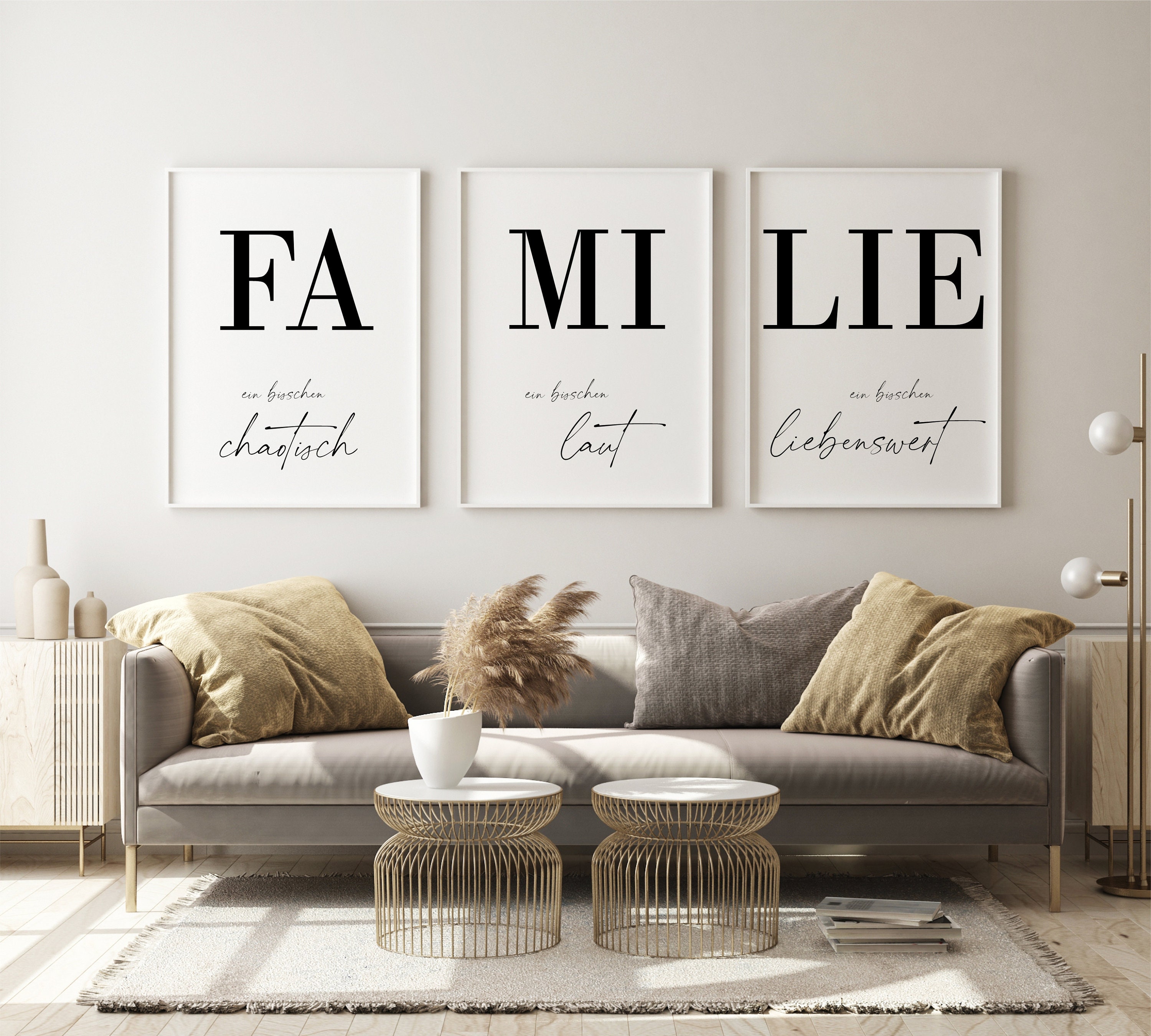 Digital Download / Poster Set of 3 / Home / Family / Living Room ...