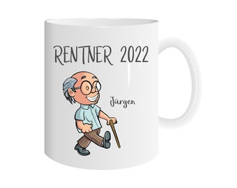 Mug pensioners personalized / farewell retirement / cup retirement / saying pension