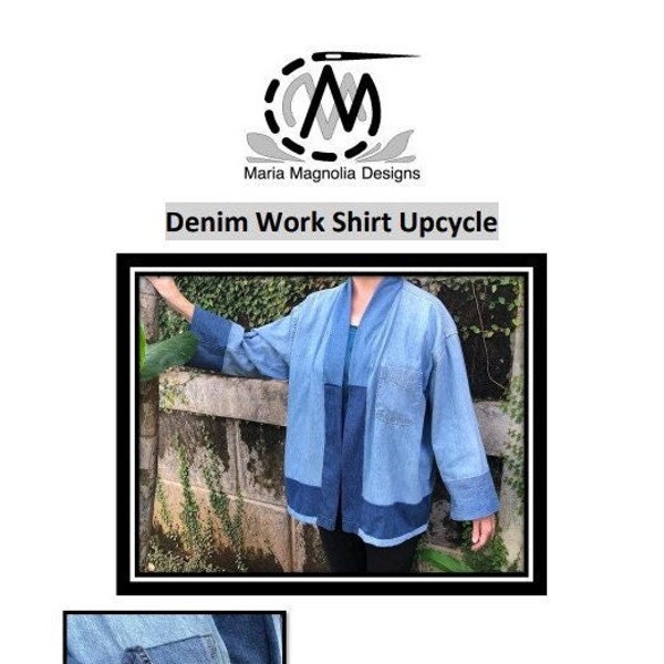 Denim Kimono-Noragi Jacket from Work Shirt