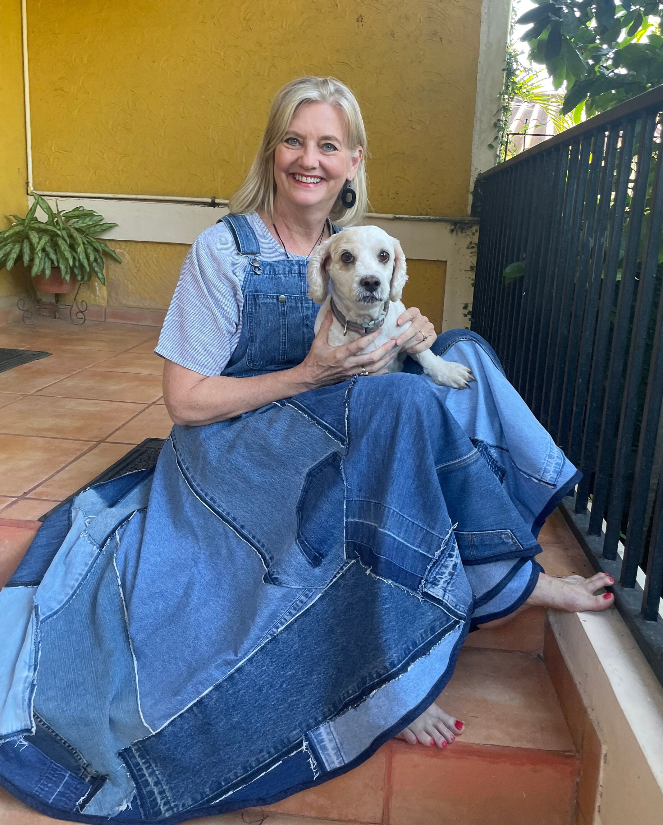 8oz Denim Remake Overall(LADIES) main image 1