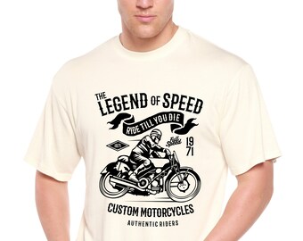 The Legend of Speed Men's Bamboo Viscose/Organic Cotton Short Sleeve Graphic T-Shirt