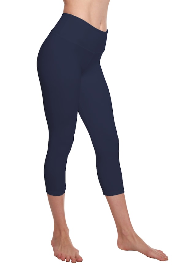 Damen Bambus Viskose / Baumwolle Capri Style Leggings - Etsy.de