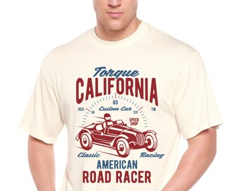 Torque California Men's Bamboo Viscose/Organic Cotton Short Sleeve Graphic T-Shirt