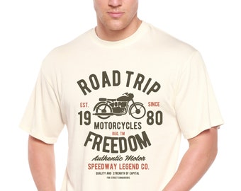 Road Trip Men's Bamboo Viscose/Organic Cotton Short Sleeve Graphic T-Shirt