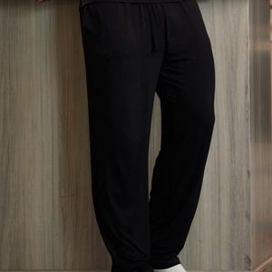Men's Soft Bamboo Lounge Pajama Pants - 32” inseam image 2