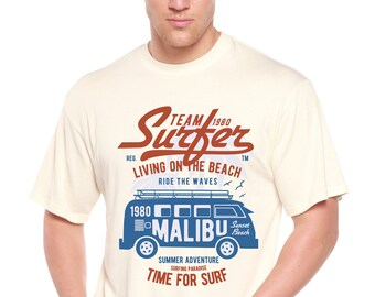 Team Surfer Men's Bamboo Viscose/Organic Cotton Short Sleeve Graphic T-Shirt