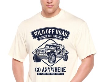 Wild Off Road Men's Bamboo Viscose/Organic Cotton Short Sleeve Graphic T-Shirt