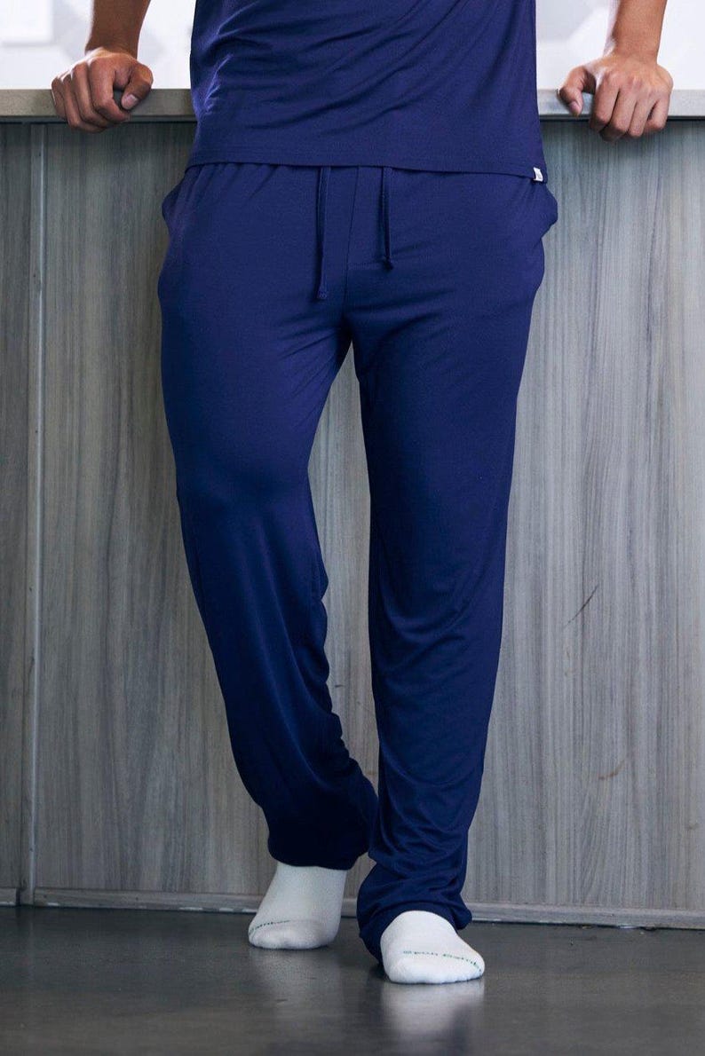Men's Soft Bamboo Lounge Pajama Pants - 32” inseam image 3