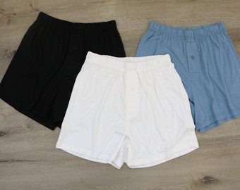 Men's Bamboo Viscose Boxers - 3-Pack Mixed Colors