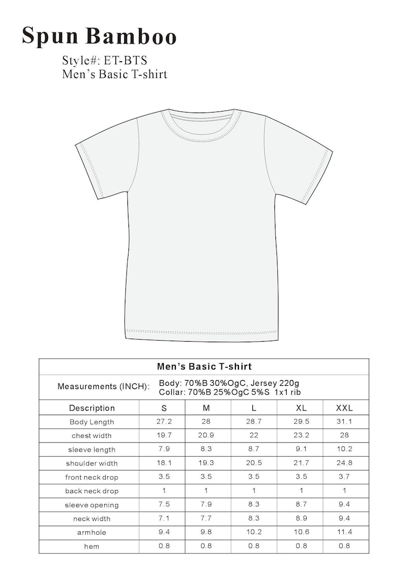 Bamboo Viscose T-Shirt: Silky Soft, Breathable, Organic Cotton Blend image 9