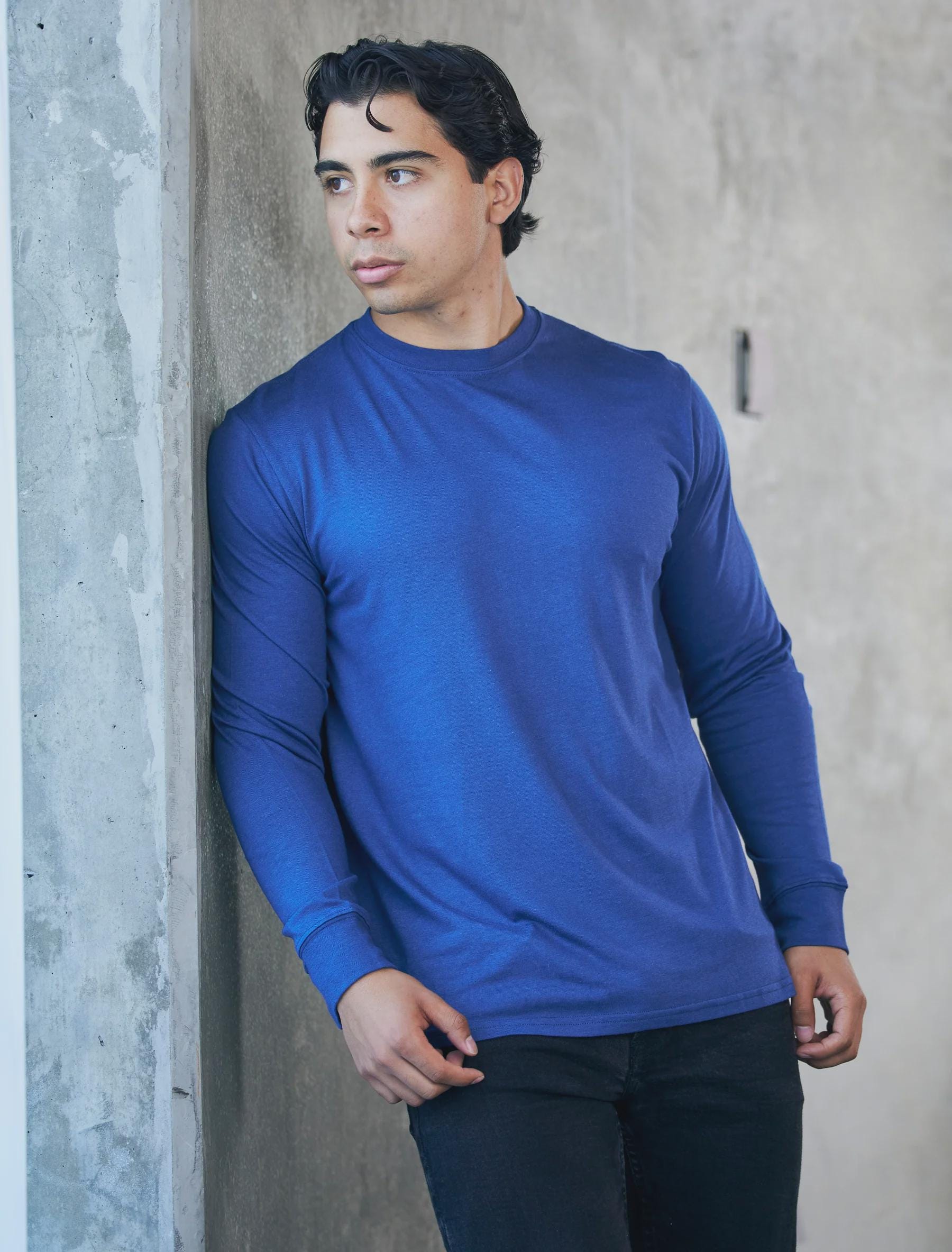 Bamboo Blend Long Sleeve T-shirt: Soft, Breathable, Natural Tee - Etsy
