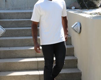 Men's Bamboo Viscose V-Neck T-Shirt: Soft & Breathable