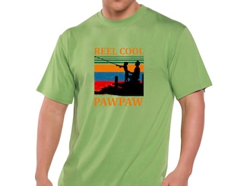 Pawpaw Print Bamboo Viscose Men's T-Shirt: Organic Cotton Blend