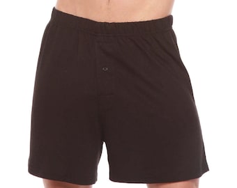 Herren-Unterwäsche im Boxer-Stil aus Bambus-Viskose/Baumwolle in Schwarz – 5er-Pack