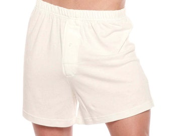 Men's Bamboo Viscose/Cotton Boxer Style Underwear Cream Color - 3-pack