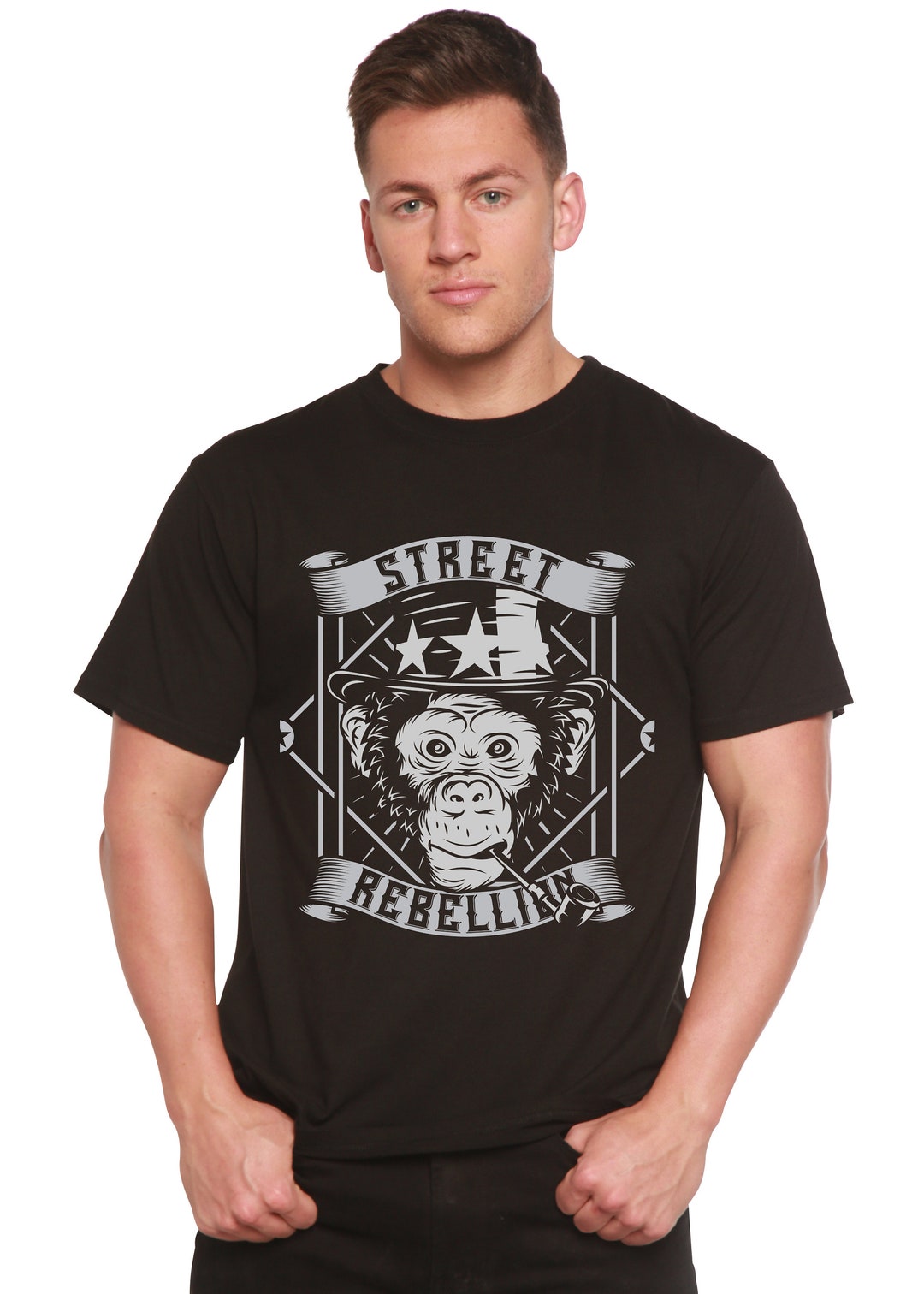 Roller Derby Spun Bamboo® Men's Bamboo Viscose/Organic Cotton Short Sleeve Graphic T-Shirt main image 0