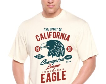 The Spirit of  Men's Bamboo Viscose/Organic Cotton Short Sleeve Graphic T-Shirt