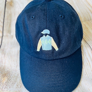 Embroidered Equestrian Toddler Baseball Cap - Personalized Derby Hat for Kids