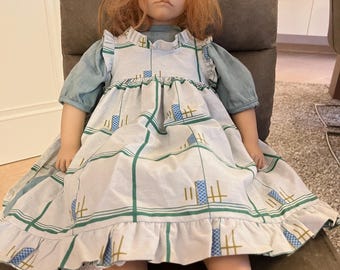 Annette Himstedt, artista, "Käthe", talla 58 cm, con ropa original y etiqueta original.