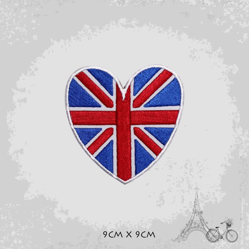 Union Jack National Flag United Kingdom England Embroidered Iron On Patch Sew On Badge Applique Country National Flag