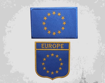 Flag of Europe European Union iron-on patch Aufnäher Parche brodé patche toppa 