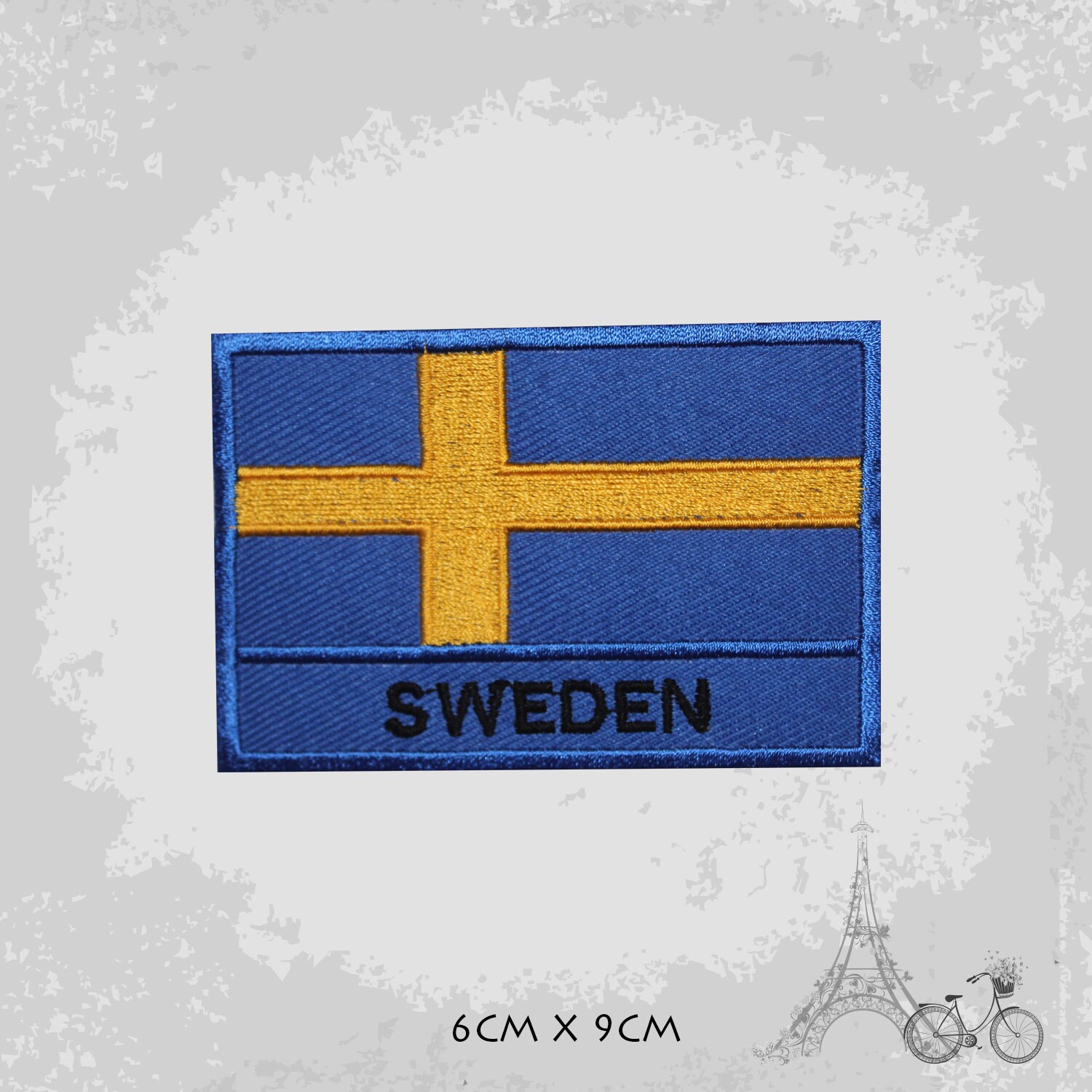 Sweden Flag Embroidered Patch - 3.5" X 2" Iron-On Or Sew-On National Emblem For Jackets, Hats, Bags