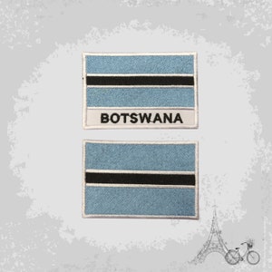 Botswana National Flag Embroidered Iron On Patch Sew On Badge Applique Country National Flag