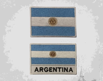 Argentina National Flag Embroidered Iron On Patch Sew On Badge Applique Country National Flag
