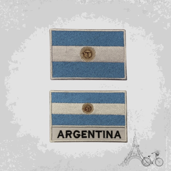 Argentina National Flag Embroidered Iron On Patch Sew On Badge Applique Country National Flag