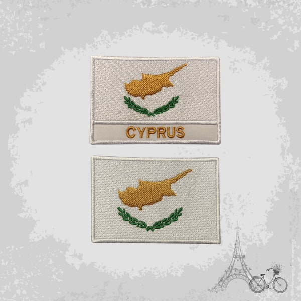 Cyprus National Flag Embroidered Iron On Patch Sew On Badge Applique Country National Flag