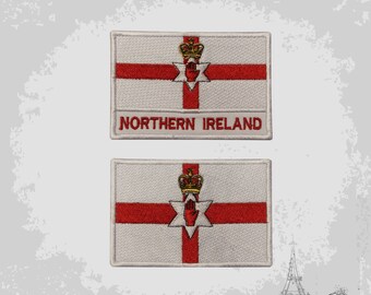 FLAG PATCH PATCHES NORTHERN IRELAND ULSTER IRON ON COUNTRY EMBROIDERED SMALL - Foto 7