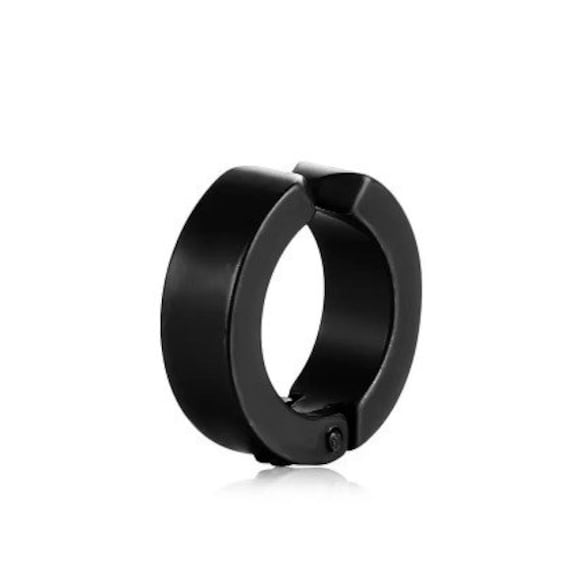 No Piercing Hoop Earrings-clip on Hoop Earring-men Hoop Earrings