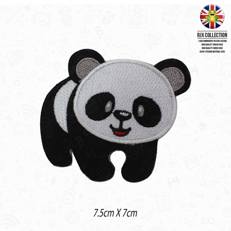 Panda Iron on Patches - Etsy