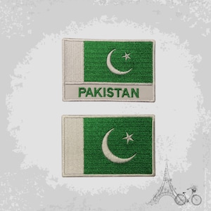 Pakistan National Flag Embroidered Iron On Patch Sew On Badge Applique Country National Flag