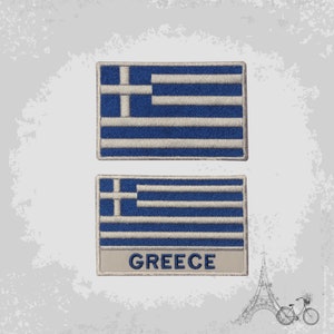 Greece National Flag Embroidered Iron On Patch Sew On Badge Applique Country National Flag
