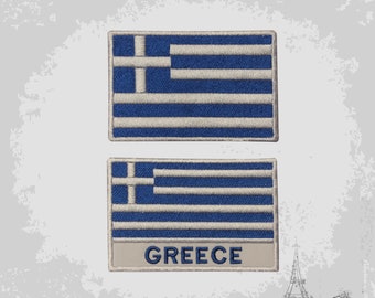 BRAND NEW GREECE GREEK STATE COUNTRY FLAG IRON ON PATCH 