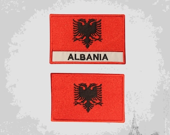 ALBANIEN Albanische Flagge Land Metall Reversnadel  Produktbild-Vorschau 4