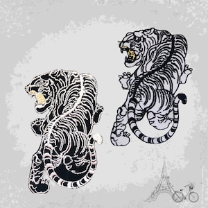 Tiger Special Fancy Disney geborduurd ijzer op patch naaien badge applique