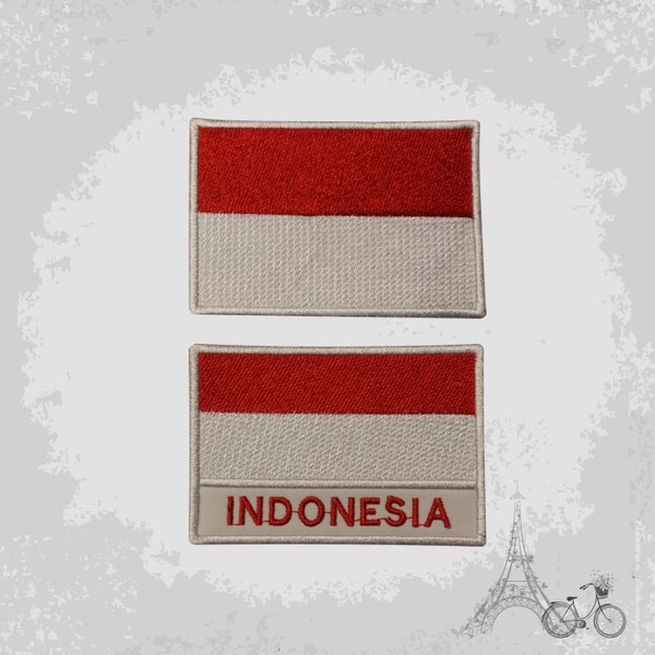 Indonesia National Flag Embroidered Iron On Patch Sew On Badge Applique Country National Flag