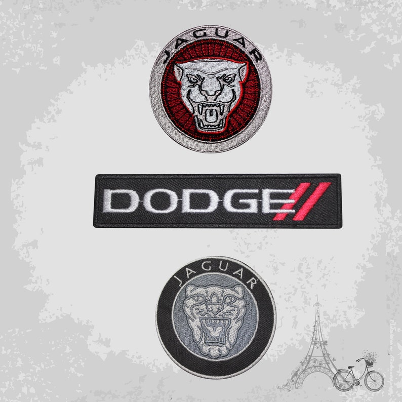 Car Logo Dodge Iron on//Sew on Embroidered Patch//Badge T-shirt Patch