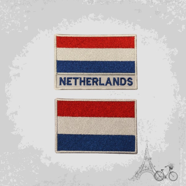 Netherlands National Flag Embroidered Iron On Patch Sew On Badge Applique Country National Flag