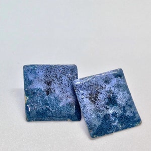 Earrings with hot enamels