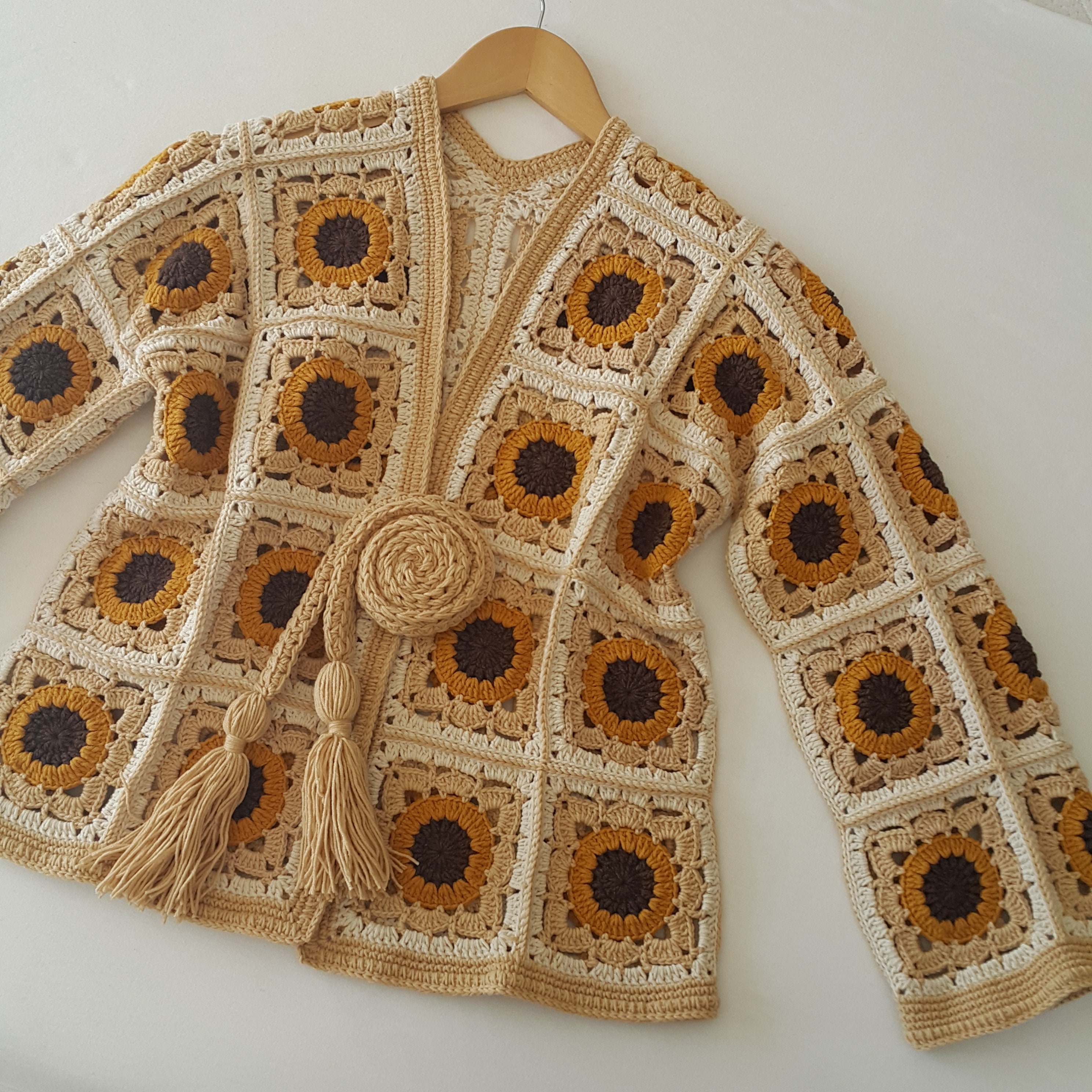 crochet patchwork jacket