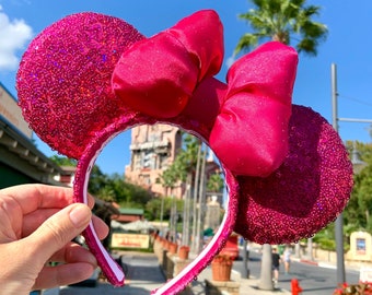 Hot Pink Sequin Mouse Ears