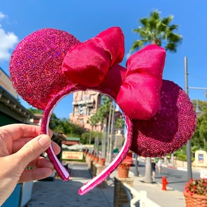 Hot Pink Sequin Mouse Ears