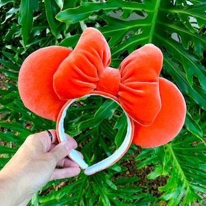 Orange Velvet Mouse Ears