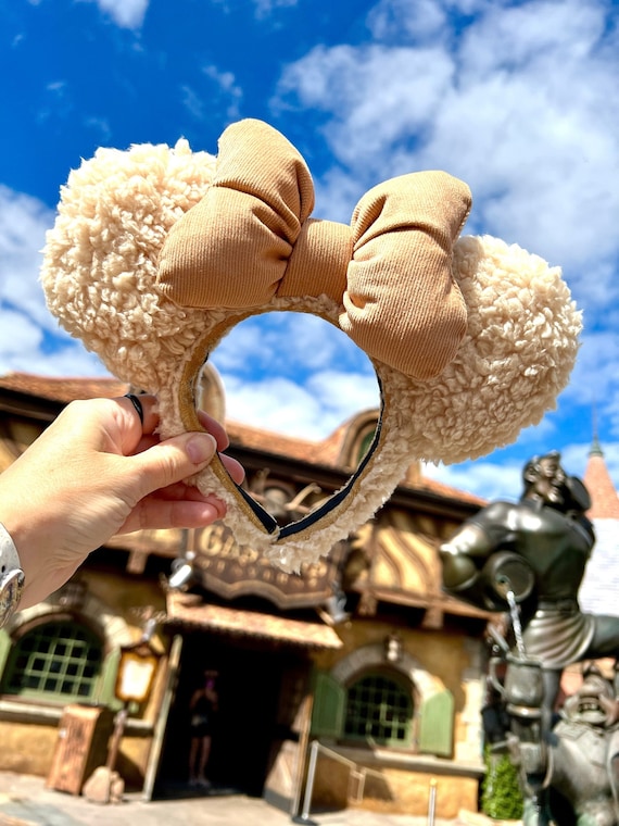 Brown Sherpa Minnie Mouse Ears Teddy Bear Sherpa Minnie Mouse Ears - Etsy main image 3