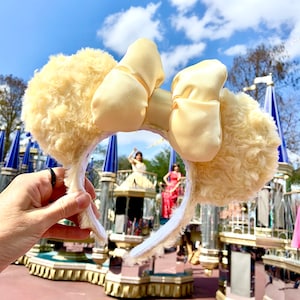 Yellow Fluffy Mouse Ears