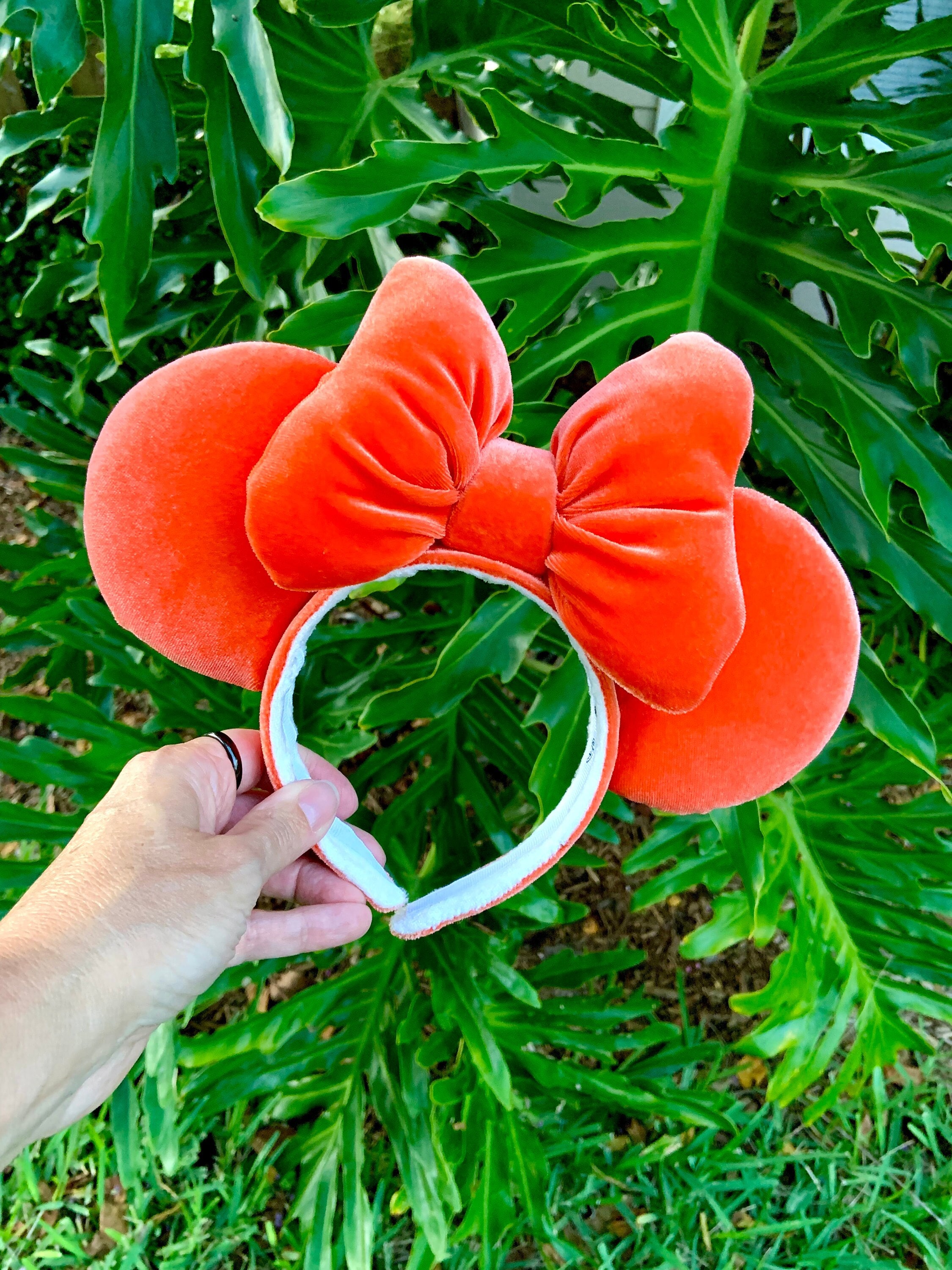 Orange Velvet Mouse Ears - Etsy display picture 2