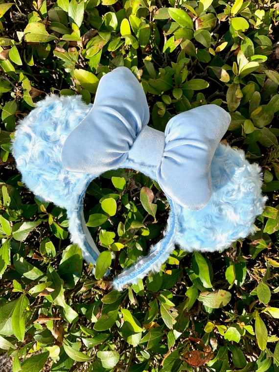 Light Blue Fluffy Mouse Ears - Etsy